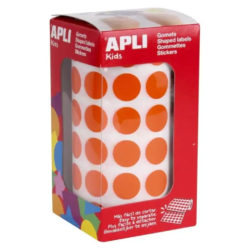 [650289] GOMETS APLI CIRCULO 20MM NARANJA ROLLO