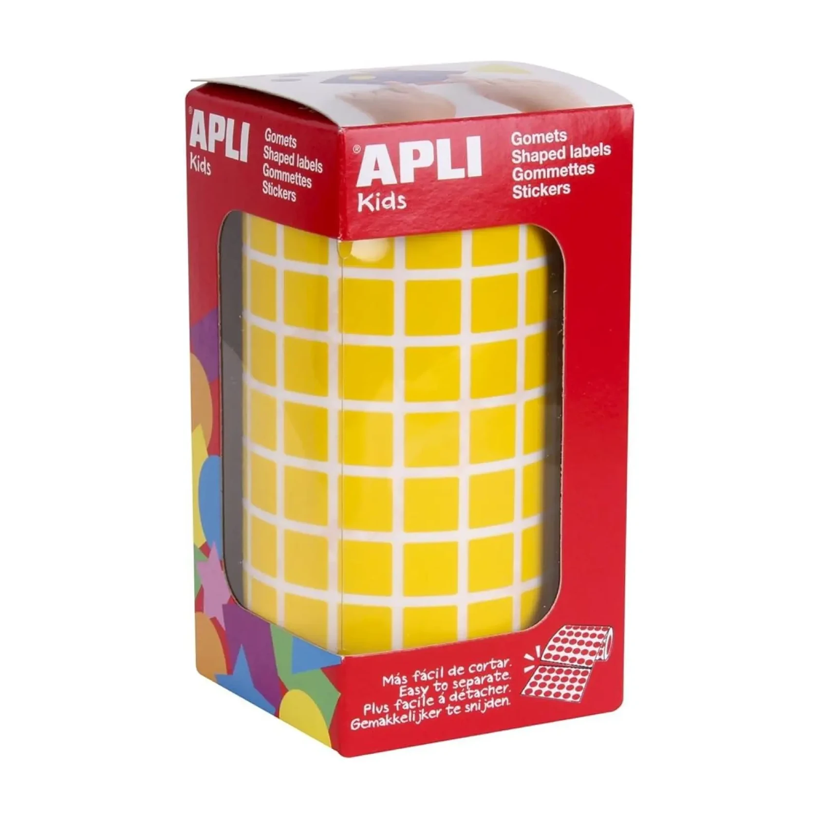 [650223] GOMETS APLI CUADRADO 10X10 AMARILLO ROLLO