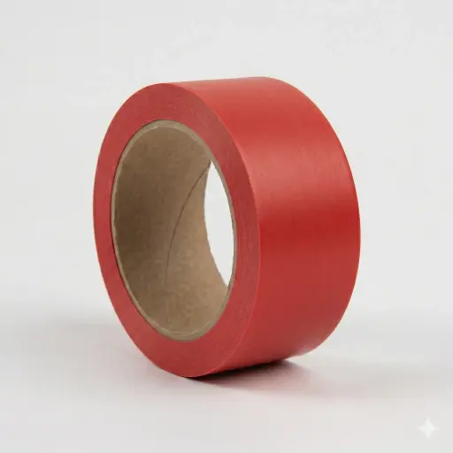 [825622] PRECINTO DE EMBALAJE PVC ROJO 66M×50MM