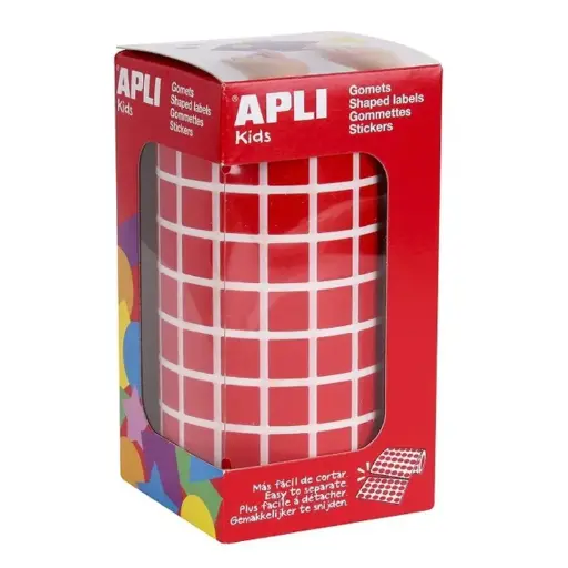 [650222] GOMETS APLI CUADRADO 10X10 ROJO ROLLO