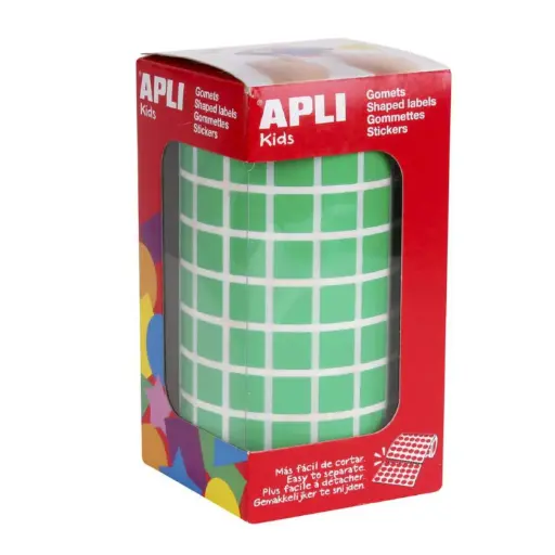 [650225] GOMETS APLI CUADRADO 10X10 VERDE ROLLO