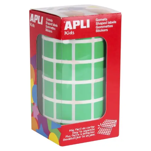 [650229] GOMETS APLI CUADRADO 15X15 VERDE ROLLO