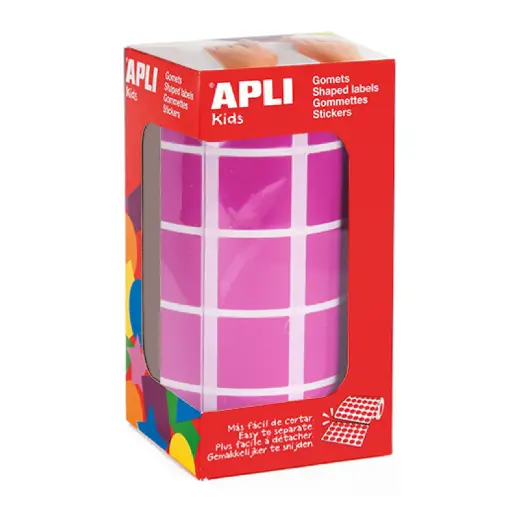 [650298] GOMETS APLI CUADRADO 20MM ROSA ROLLO