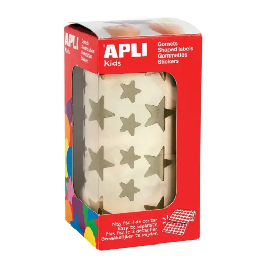 [649640] GOMETS APLI ESTRELLAS METALIZADAS ORO 12,5-19,5 MM (2.360 UDS) ROLLO
