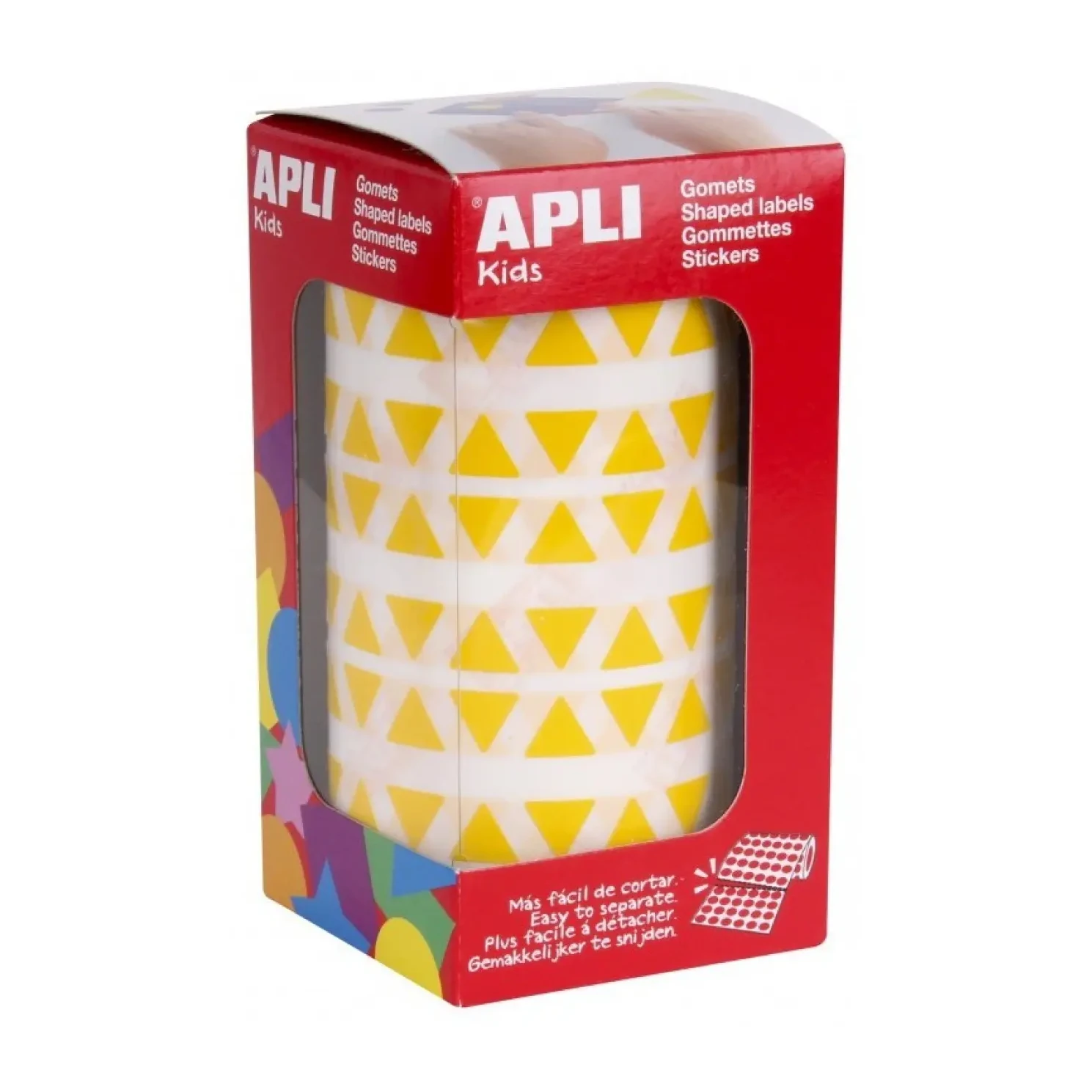 [650482] GOMETS APLI TRIANGULO 10,5 AMARILLO ROLLO