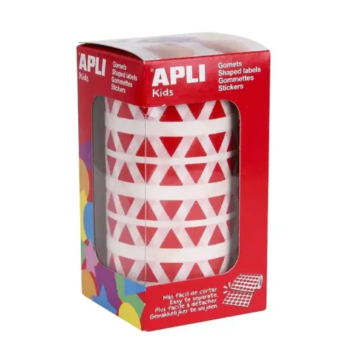 [650484] GOMETS APLI TRIANGULO 10,5 ROJO ROLLO
