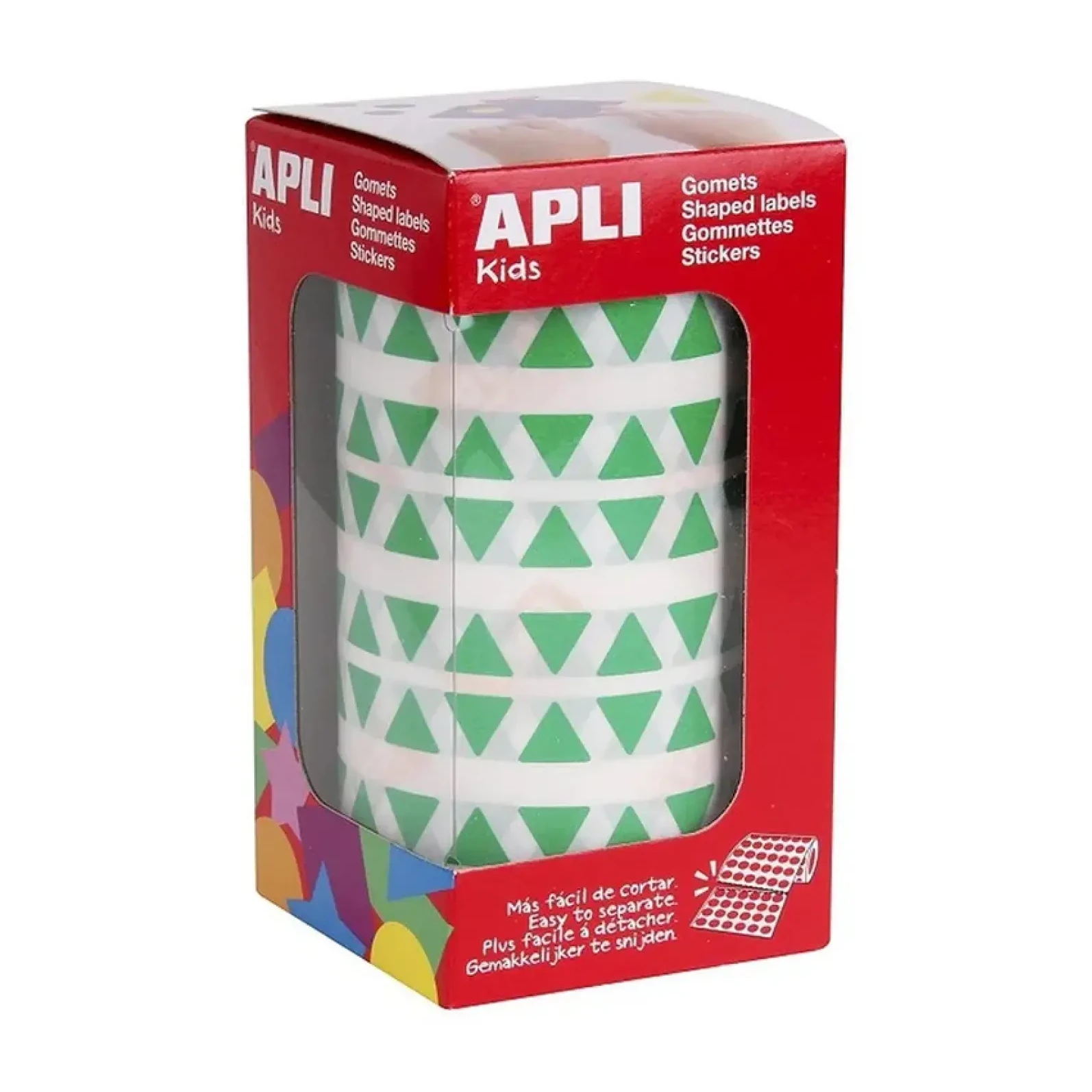 [650485] GOMETS APLI TRIANGULO 10,5 VERDE ROLLO