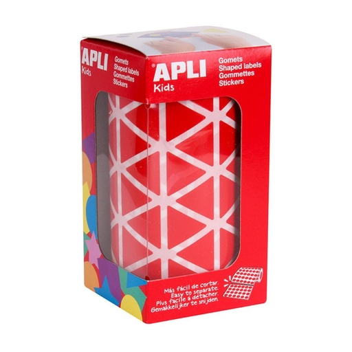 [649993] GOMETS APLI TRIANGULO 20,0 ROJO ROLLO