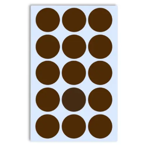 [513037] GOMETS INETA CÍRCULO GRANDE MARRON – ROLLO 1680 UDS