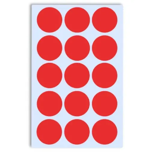 [513033] GOMETS INETA CÍRCULO GRANDE ROJO – ROLLO 1680 UDS