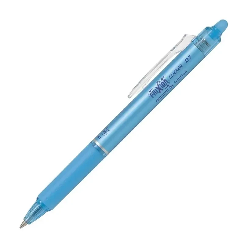 [081065] BOLÍGRAFO BORRABLE PILOT FRIXION CLICKER AZUL CLARO