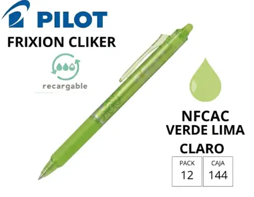 [081068] BOLÍGRAFO PILOT FRIXION CLICKER VERDE LIMA