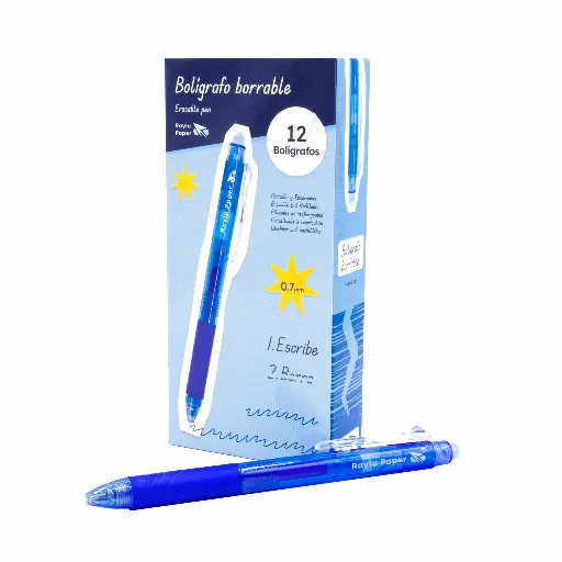 [080997] BOLÍGRAFO RAYLU IGNITE BORRABLE AZUL