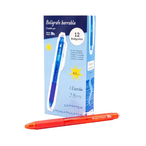 [080998] BOLÍGRAFO RAYLU IGNITE BORRABLE ROJO