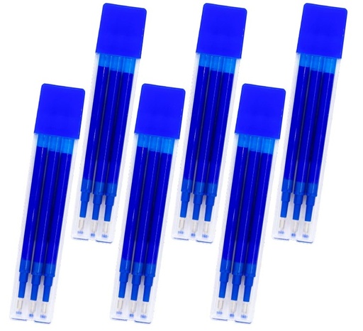 [120253] RECAMBIO BOLÍGRAFO RAYLU IGNITE BORRABLE AZUL BOLSA 6 BLISTER 3 RECAMBIOS 