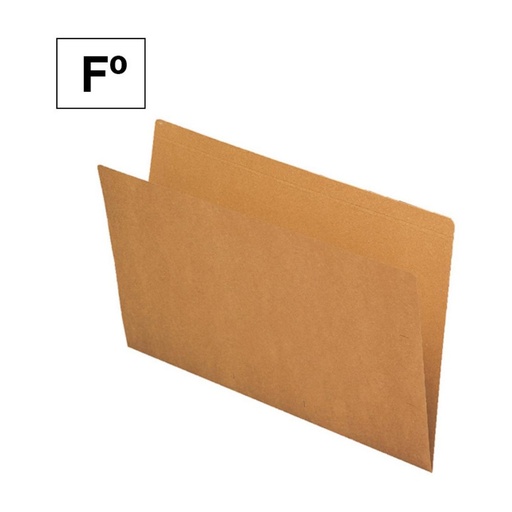 [180002] SUBCARPETA 170GR FOLIO KRAFT MARRON ECO 