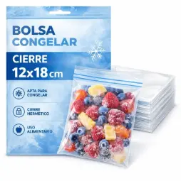 BOLSA CONGELADOR CIERRE 12X18CM