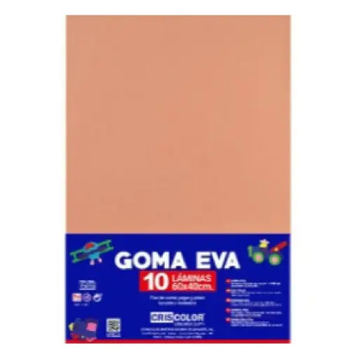 [630518] HOJAS DE GOMA EVA UNICOLOR CARNE 40x60x0,2 CM