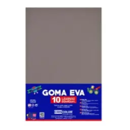 HOJAS DE GOMA EVA UNICOLOR GRIS 40x60x0,2 CM