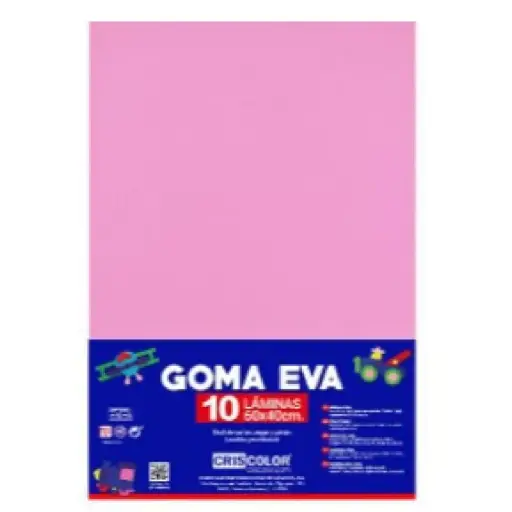 [630472] HOJAS DE GOMA EVA UNICOLOR ROSA 40x60x0,2 CM