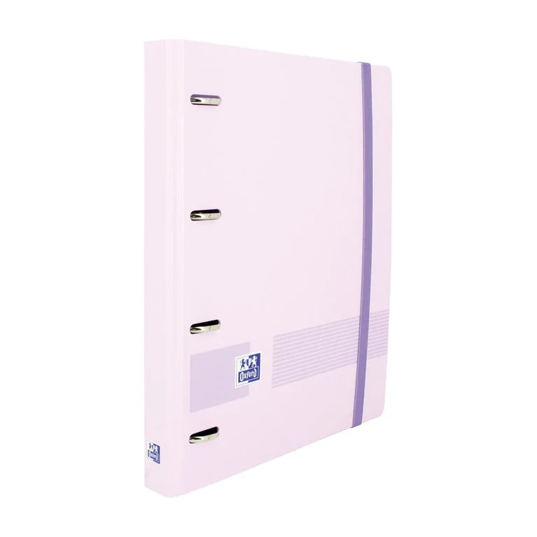 [650185] CARPEBLOC 4 ANILLAS OXFORD A4+  POLYFOAM MALVA PASTEL