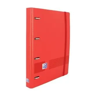 [650150] CARPEBLOC 4 ANILLAS OXFORD A4+ POLYFOAM ROJO