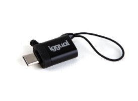 [120459] ADAPTADOR USBC A USB-A 3.1 NEGRO IGGUAL 