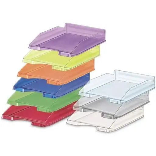 [180395] BANDEJA SURTIDO FLUOR APILABLE 350X250X65MM 10UDS