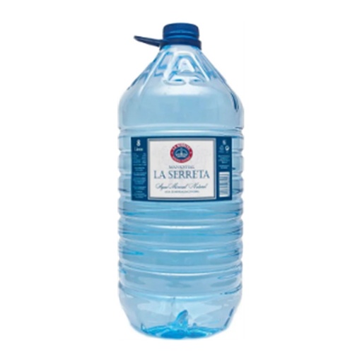 [825268] GARRAFA 8L AGUA MINERAL NATURAL LA SERRETA 