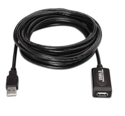 CABLE USB 2.0 ALARGADOR CON AMPLIFICADOR 5 METROS NEGRO