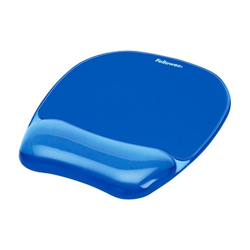 [220906] ALFOMBRILLA FELLOWES CRYSTAL CON REPOSAMUÑECAS DE GEL AZUL