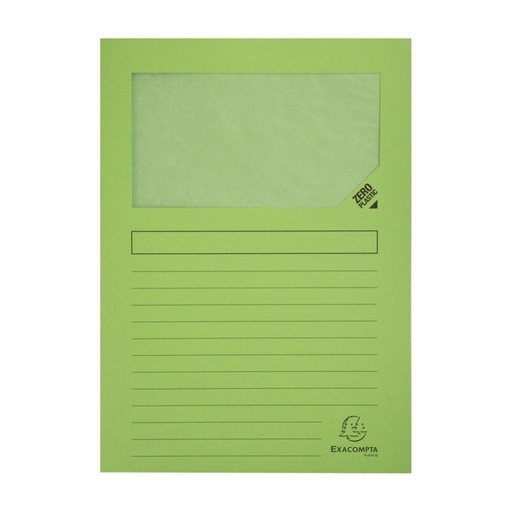 [180820] SUBCARPETAS A4 RECICLADA 120 GR. VERDE 