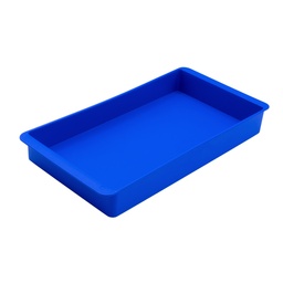 BANDEJA AZUL RECTANGULAR MULTIUSO 247X125X30MM