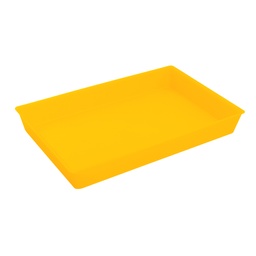 BANDEJA AMARILLA CONICA MULTIUSO 230X145X30MM