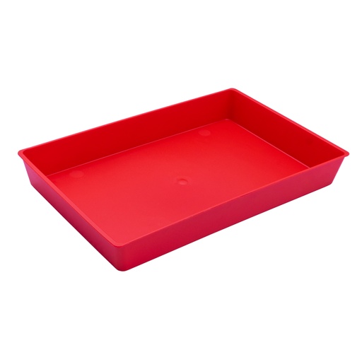 [700206] BANDEJA FAIBO ROJA RECTANGULAR CONICA MULTIUSO