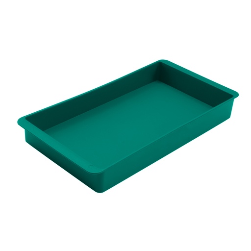 [700207] BANDEJA FAIBO VERDE RECTANGULAR CONICA MULTIUSO