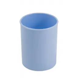 CUBILETE PORTALAPICES AZUL OPACO FAIBO PLÁSTICO 