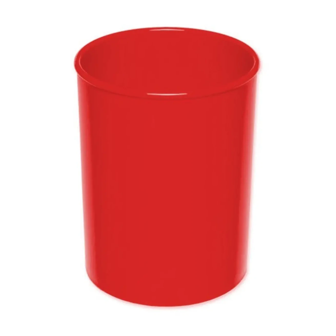 [700252] CUBILETE PORTALAPICES ROJO OPACO FAIBO PLÁSTICO 