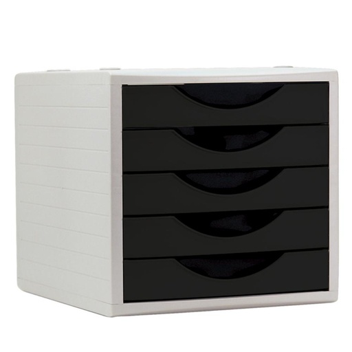 [260495] MÓDULO ARCHIVOTEC CON 5 CAJONES NEGRO