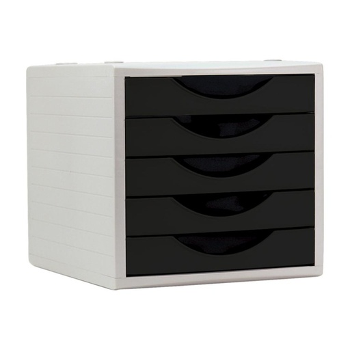[260495] MÓDULO ARCHIVOTEC CON 5 CAJONES NEGRO