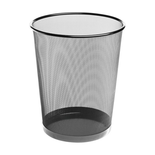 [040281] PAPELERA BIS METAL REJILLA PLATA
