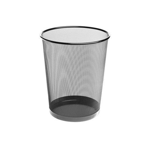[040281] PAPELERA BIS METAL REJILLA PLATA