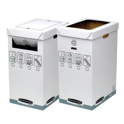 PAPELERA DE RECICLAJE FELLOWES R-KIVE 90 LITROS CARTÓN