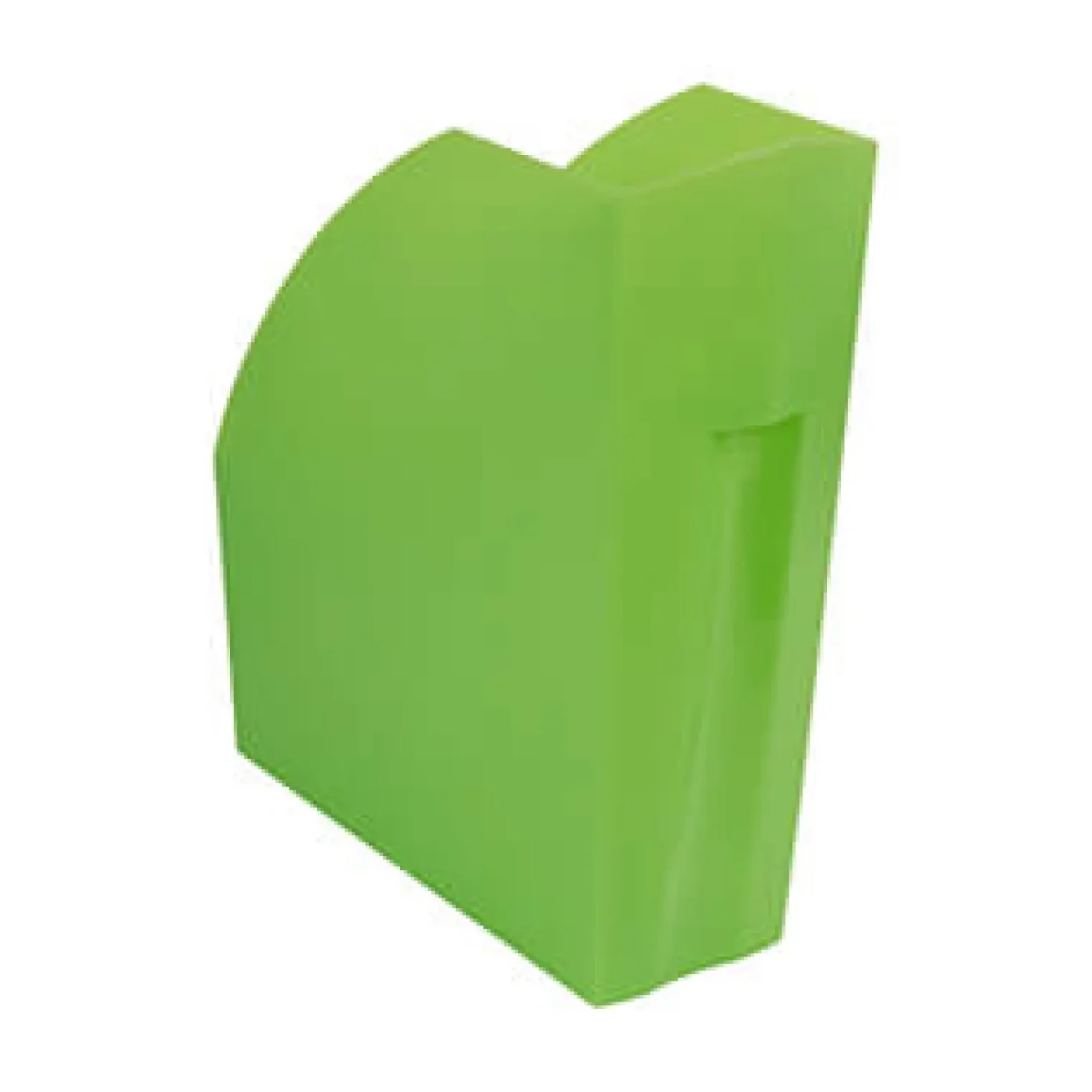 [181061] CAJETÍN REVISTERO TRANSLÚCIDO LOMO 110 MM VERDE MANZANA