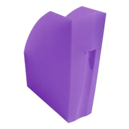 [181058] CAJETÍN REVISTERO TRANSLÚCIDO LOMO 110 MM VIOLETA
