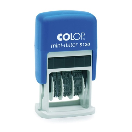 [040614] SELLO FECHADOR 4MM AUTOMÁTICO AZUL S120