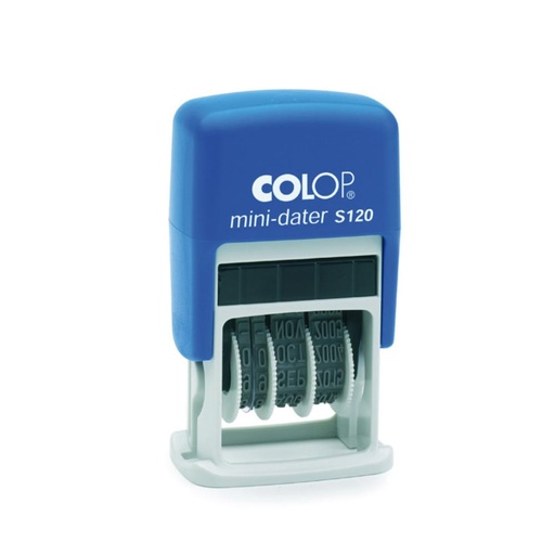 [040614] SELLO FECHADOR 4MM AUTOMÁTICO AZUL S120