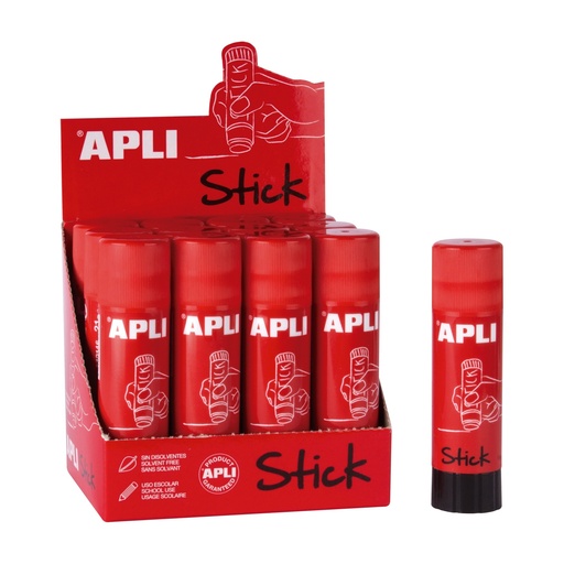 [825275] BARRA DE PEGAMENTO ADHESIVO APLI 40 GRAMOS FORMATO STICK