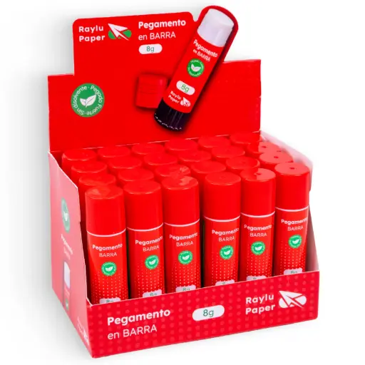 [040833] PEGAMENTO EN BARRA EASYSTICK 8GR EXPOSITOR RAYLU