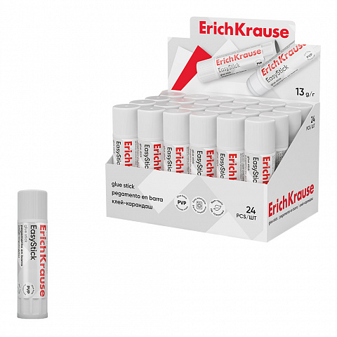 [040833] PEGAMENTO EN BARRA ERICHKRAUSE EASYSTICK 13G EXPOSITOR 24 UDS